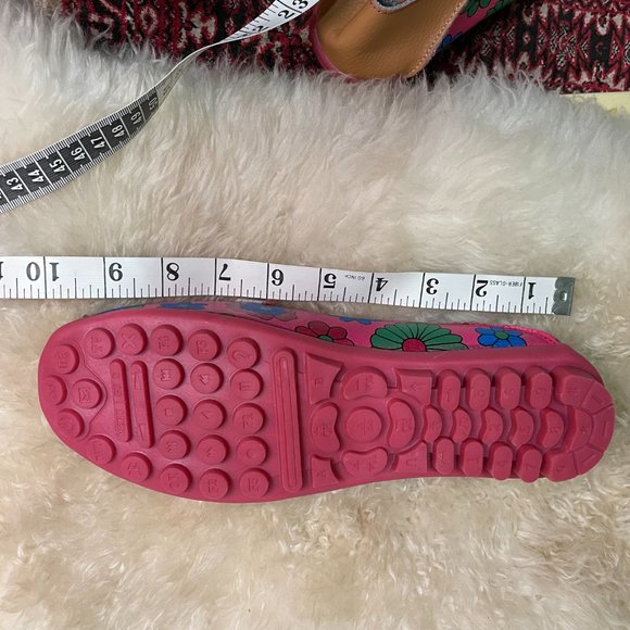 Pink Leather Floral Shoe - Picture 5 of 5